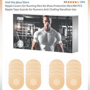 NIB Nipple Covers for Running Men No Show Protection,Anti Anti Chafing Marathon
